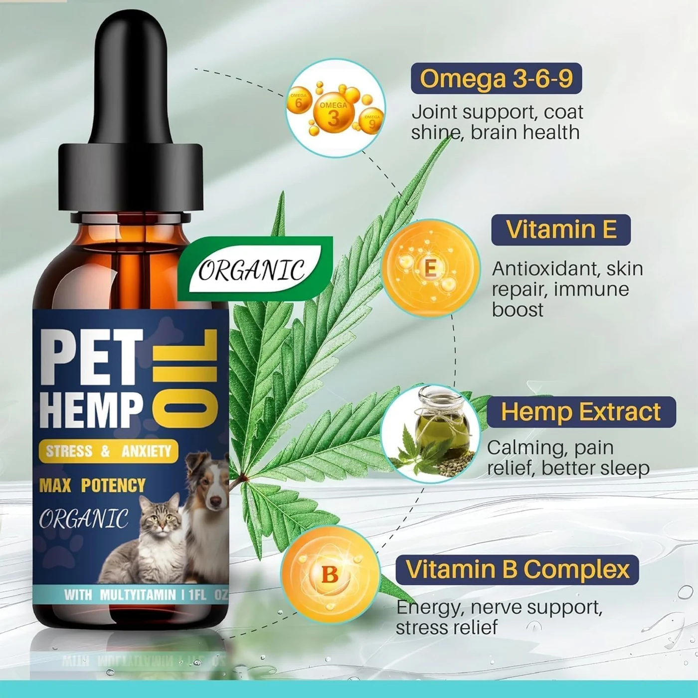 PROZIMA Hemp Oil for Dogs & Cats — Beef